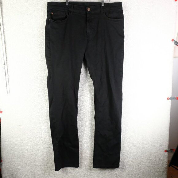 DL1961 Nick Jeans Mens 38 Black Classic Slim Fit Midnight Stretch Denim Pants - Picture 1 of 12